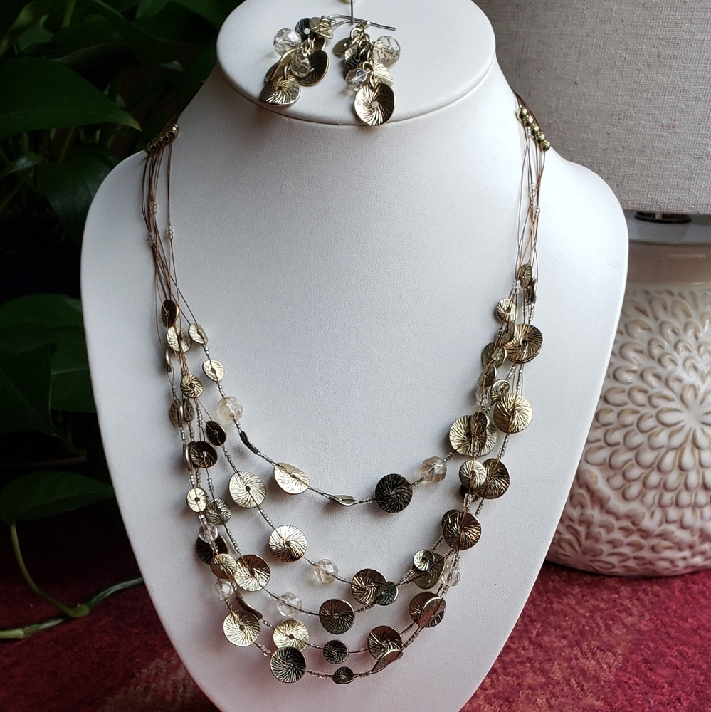 Chico's Necklace/Earrings Set